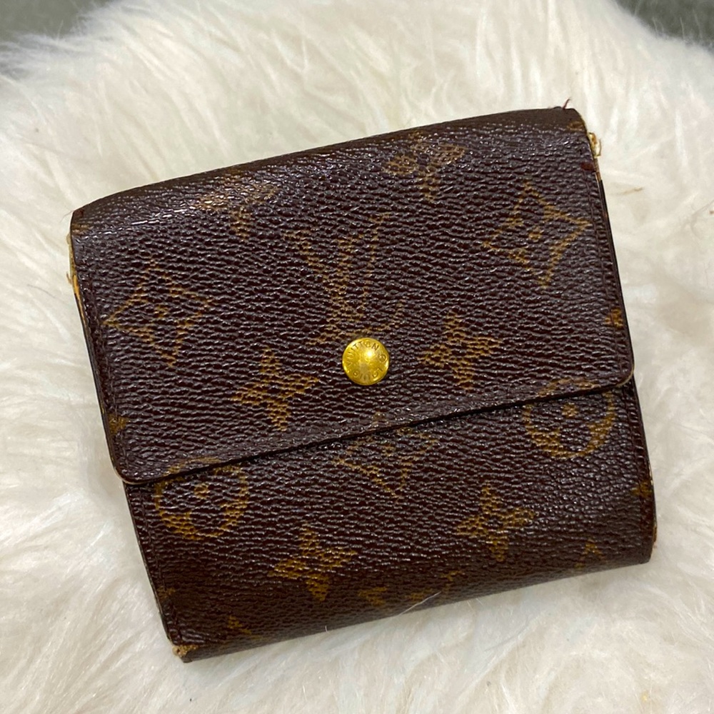 Authentic Vintage Louis Vuitton LV Monogram Portefeiulle Elise Trifold Wallet